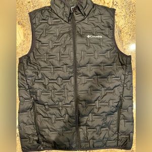 Mens New Columbia black Omni-Heat thermal reflective technology vest sz. XL
